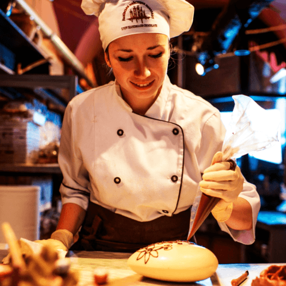 a chocolatier at work in lviv